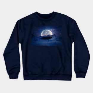 flying whale Crewneck Sweatshirt